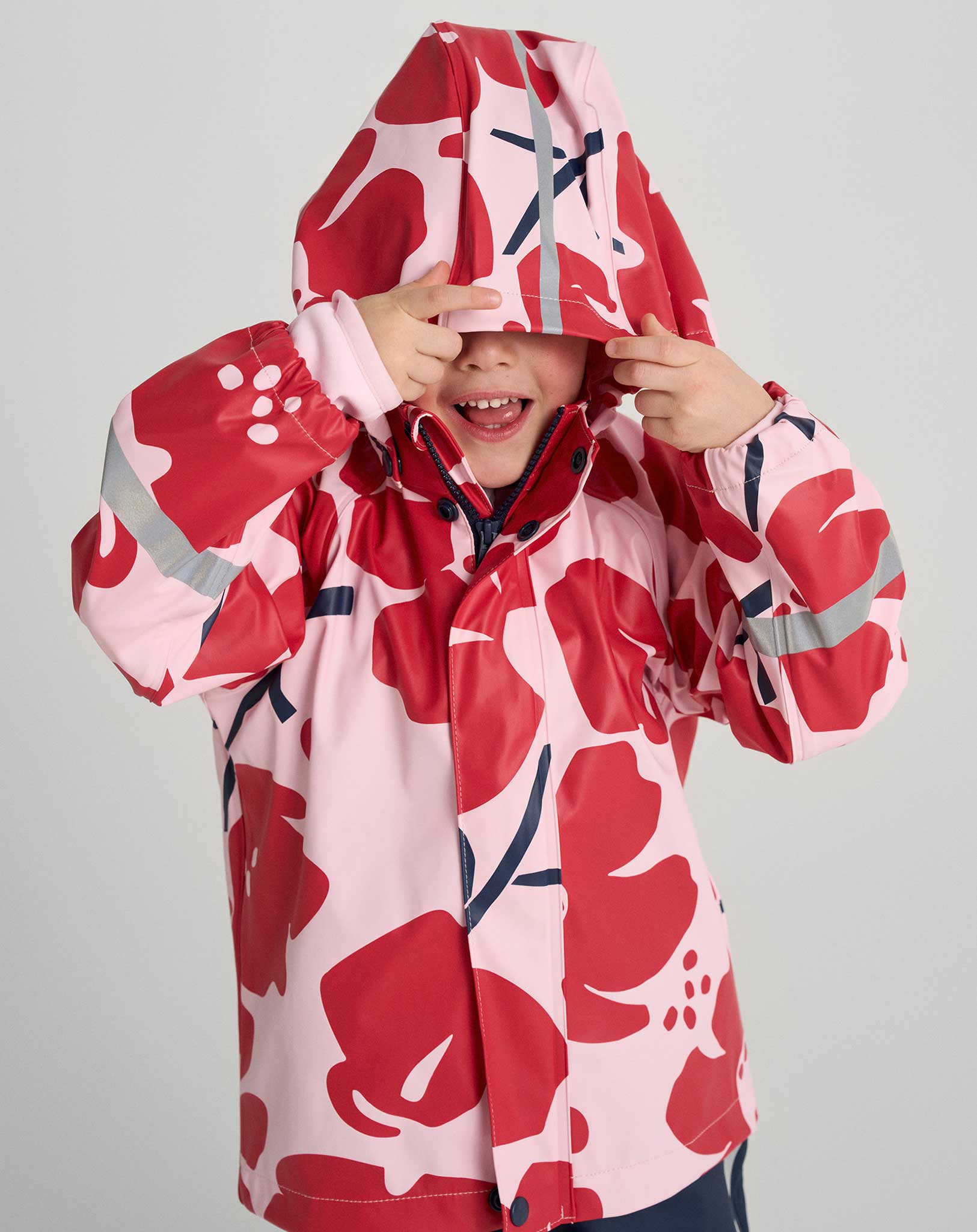 Regenjacke VESI BLUMEN in pale rose