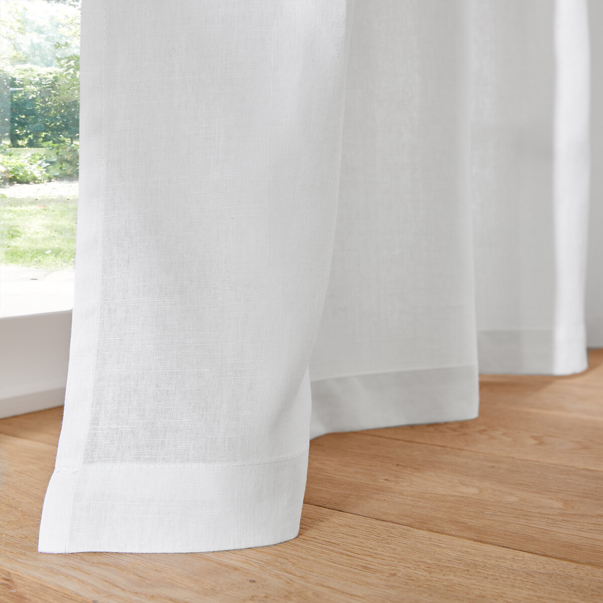 LA REDOUTE INTERIEURS<br>Cortina de linho lavado com ilhós Onega