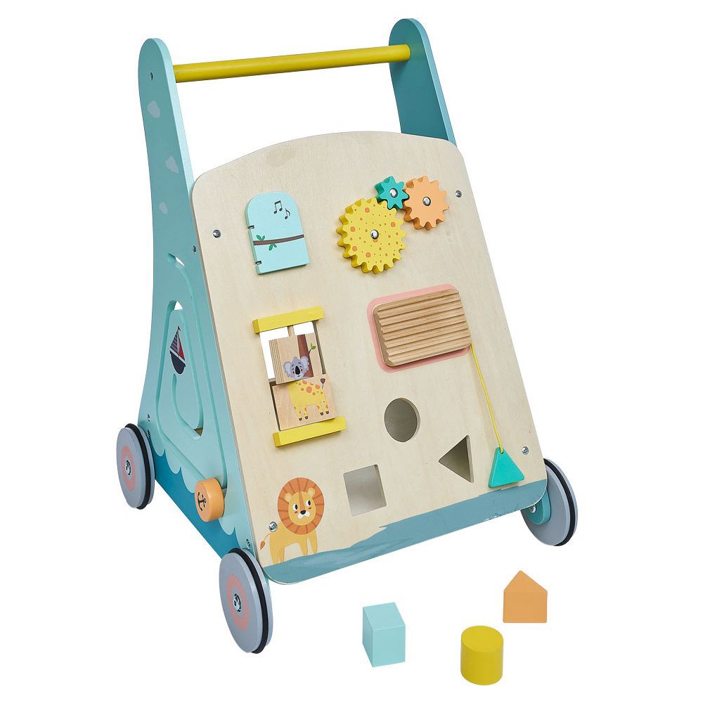 Chariot de marche 7-en-1 en bois
