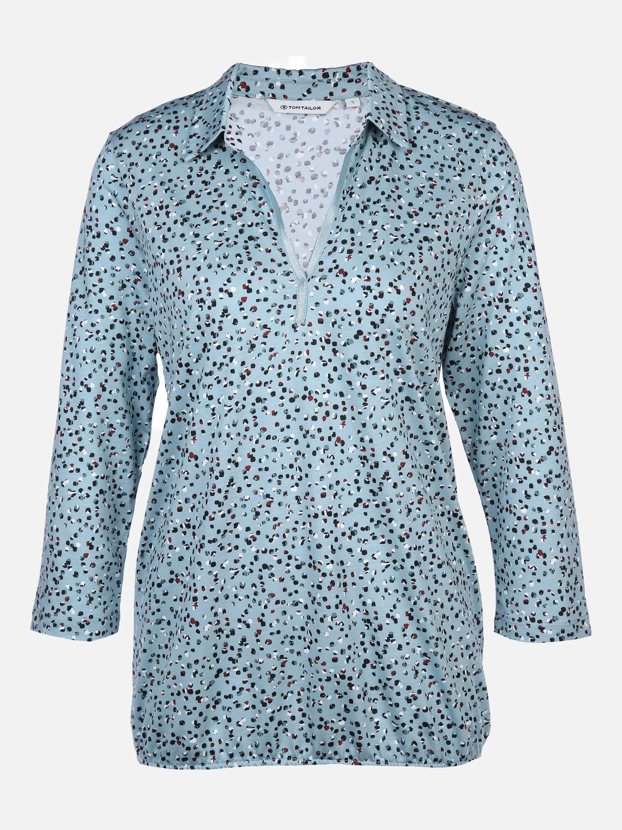 Damen Poloshirt mit Alloverprint
