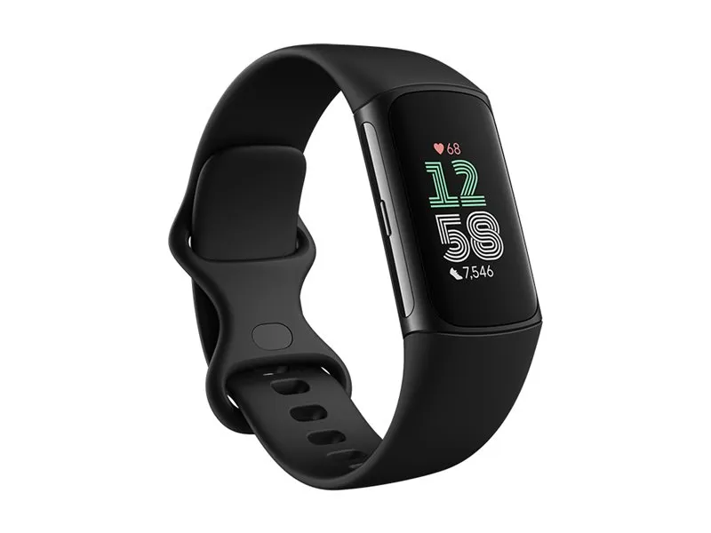 Fitbit Charge 6 - Sort aluminium - aktivitetssporer med uendelighedsbånd - silikone - obsidian - Bluetooth, NFC - 37.64 g