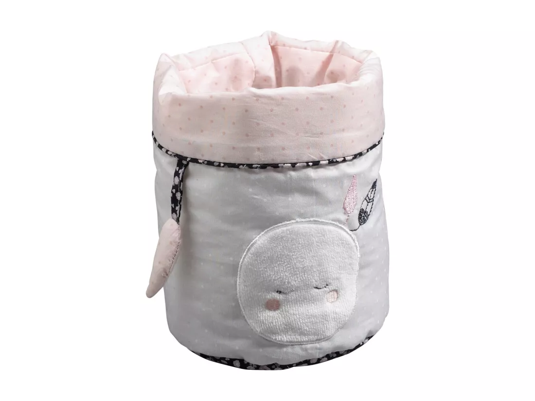 Panières gigognes en tissu en coton Rose