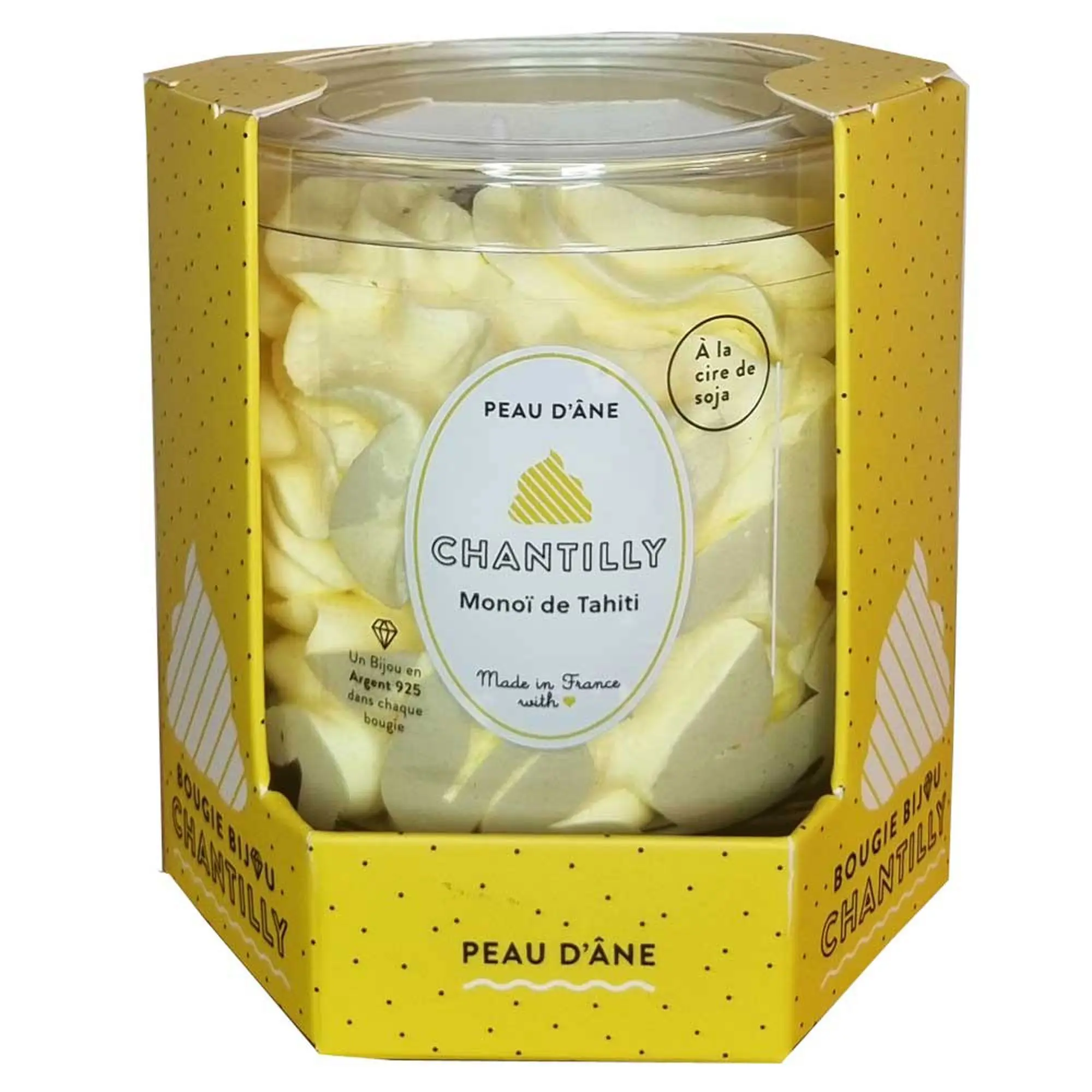 PEAU D'ANE - Bougie chantilly monoi de Tahiti BOUGIE BIJOU- Nouveautés