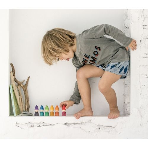 Grapat nins® kabouters - regenboog - 6st