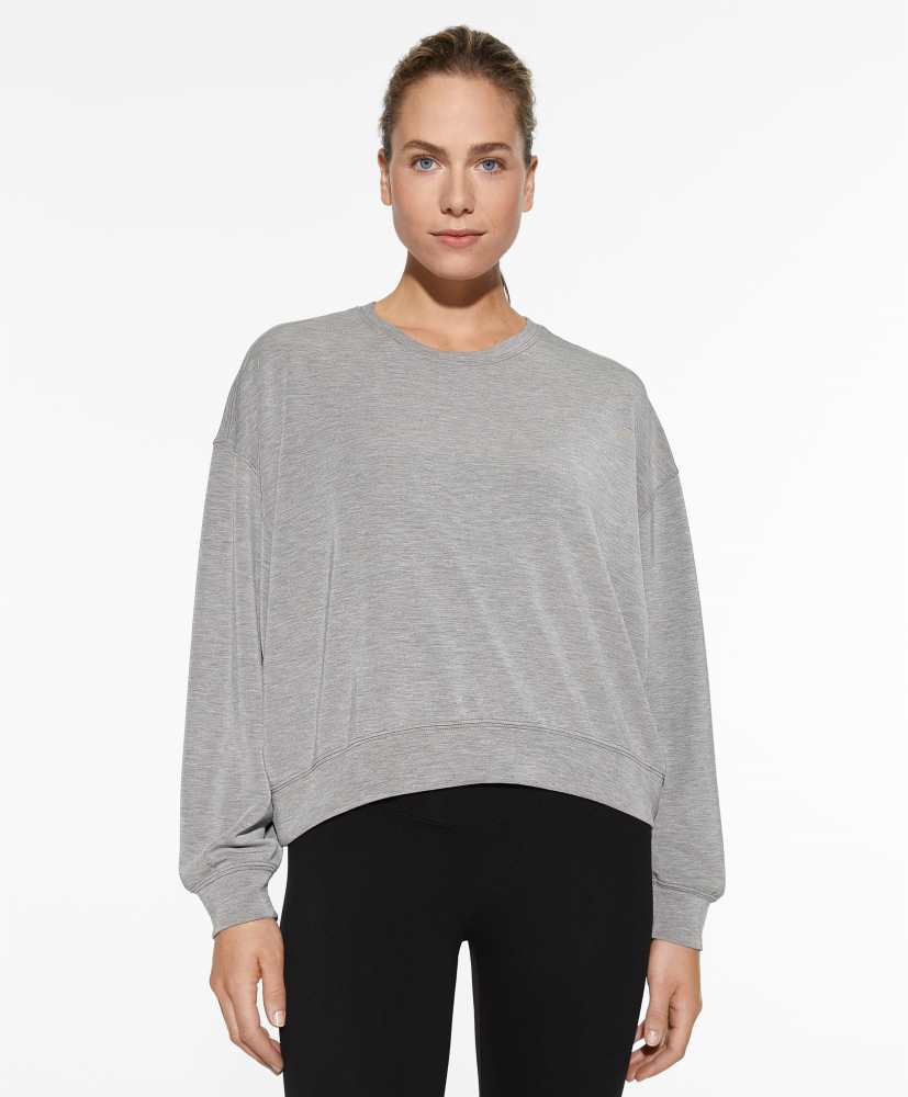 Moletom cropped de modal