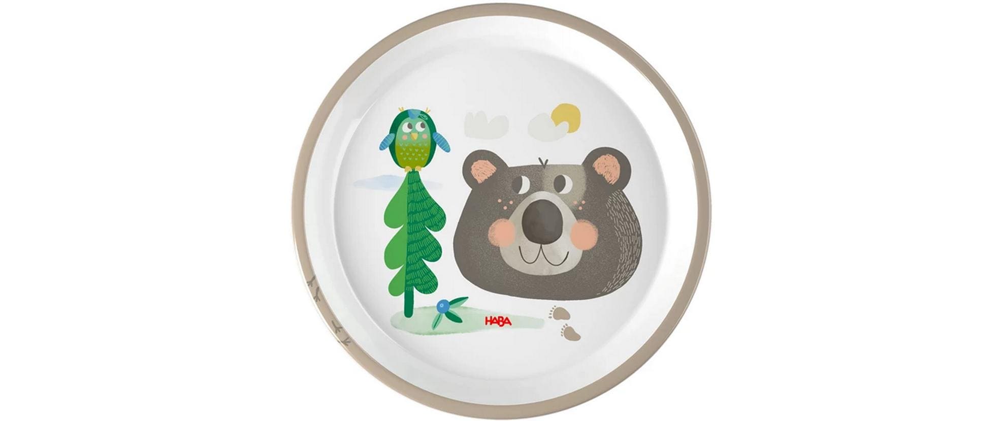 Kinderteller Wald MehrfarbigKinderteller mit Motiv