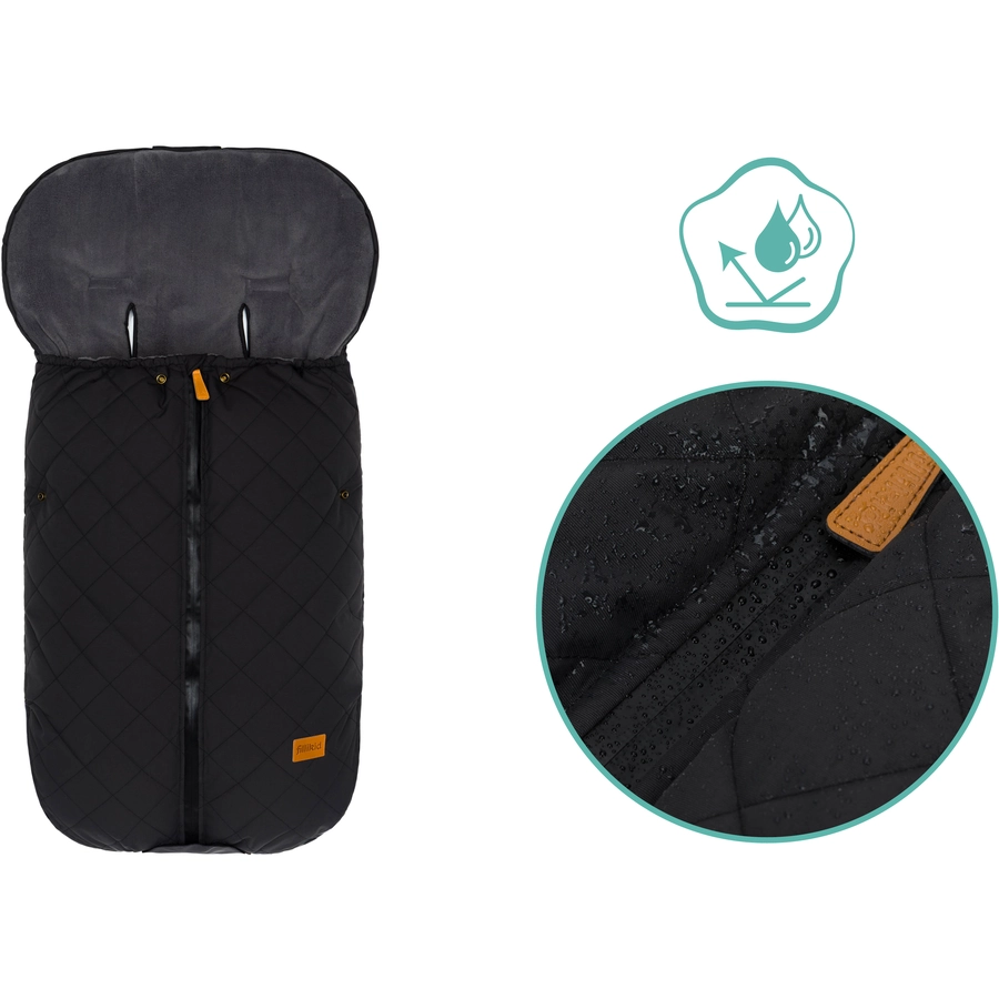 fillikid Winterfußsack Kamet Polyester schwarz