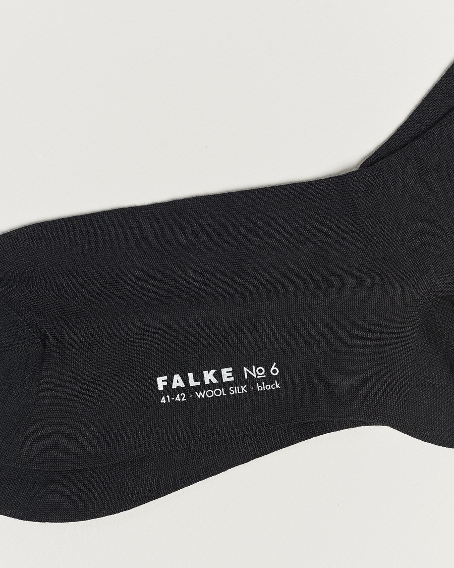 Falke No. 6 Finest Merino & Silk Socks Black