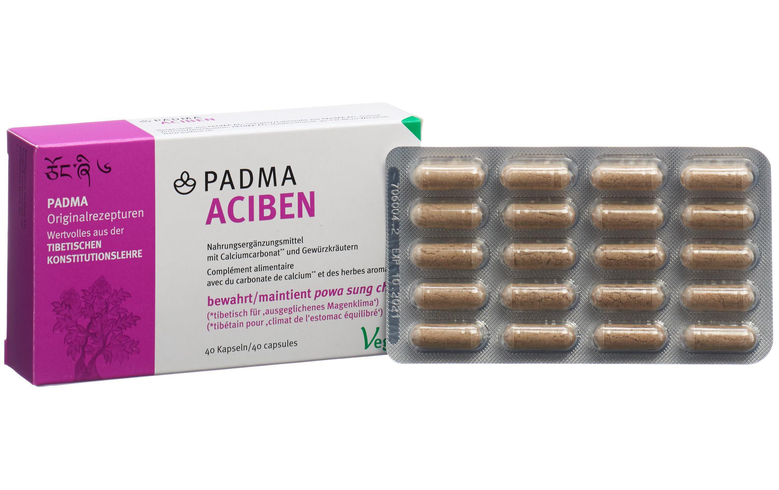 Aciben 40 KapselnVegane Kapseln zur Nahrungsergänzung