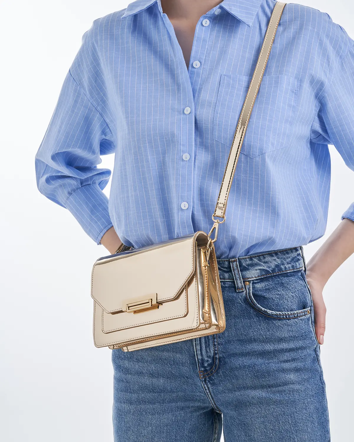 Tasche - Metallic Gold