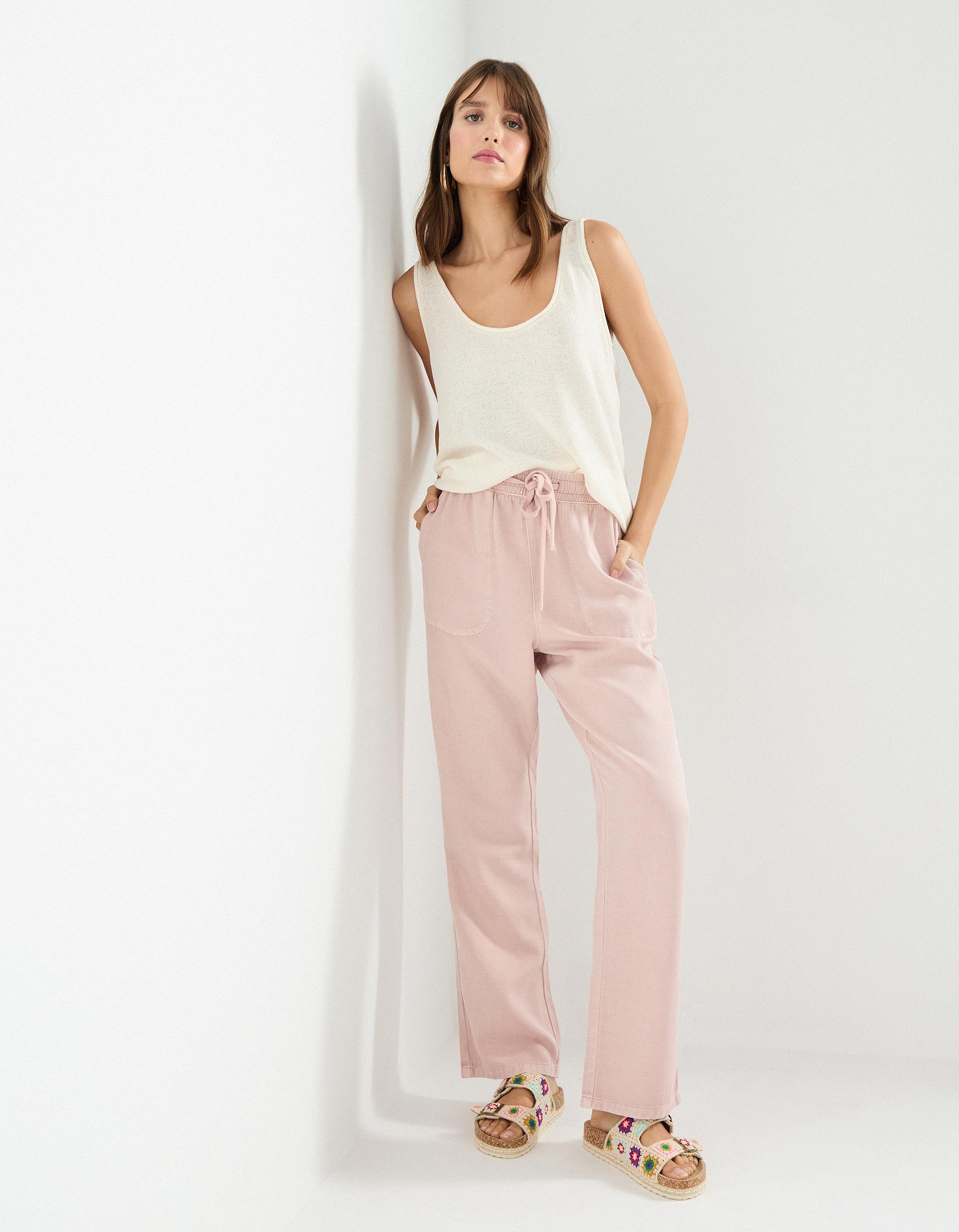 Calças Joggers, Mulher, Rosa