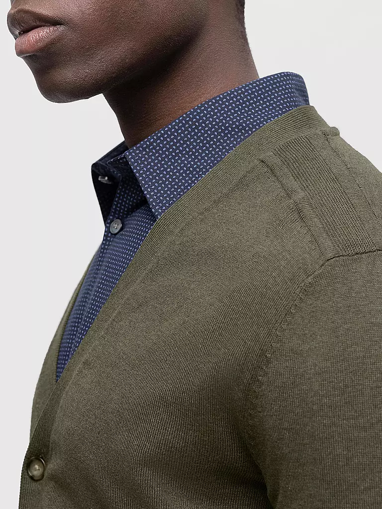 SELECTED Cardigan SLHBERG olive