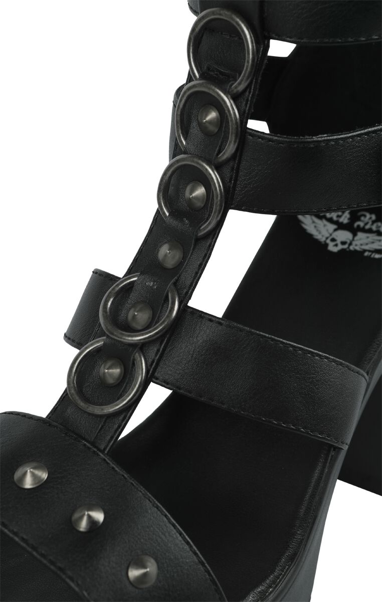 High Heels With Rivets And Rings | Rock Rebel by EMP Talons hauts