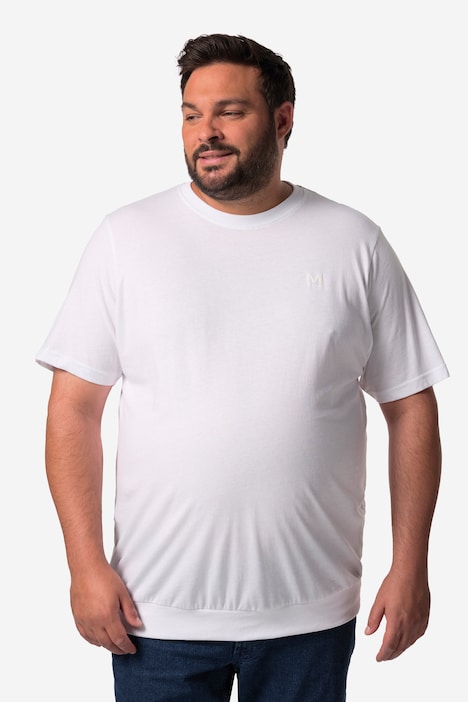 Men+ T-Shirts, 2er-Pack, Bauchfit, Basic, Halbarm, bis 8 XL