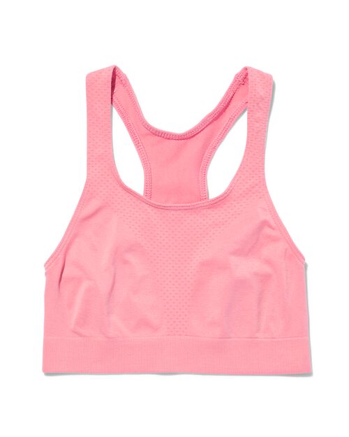 haut de sport sans couture pour enfants  rose pâle
