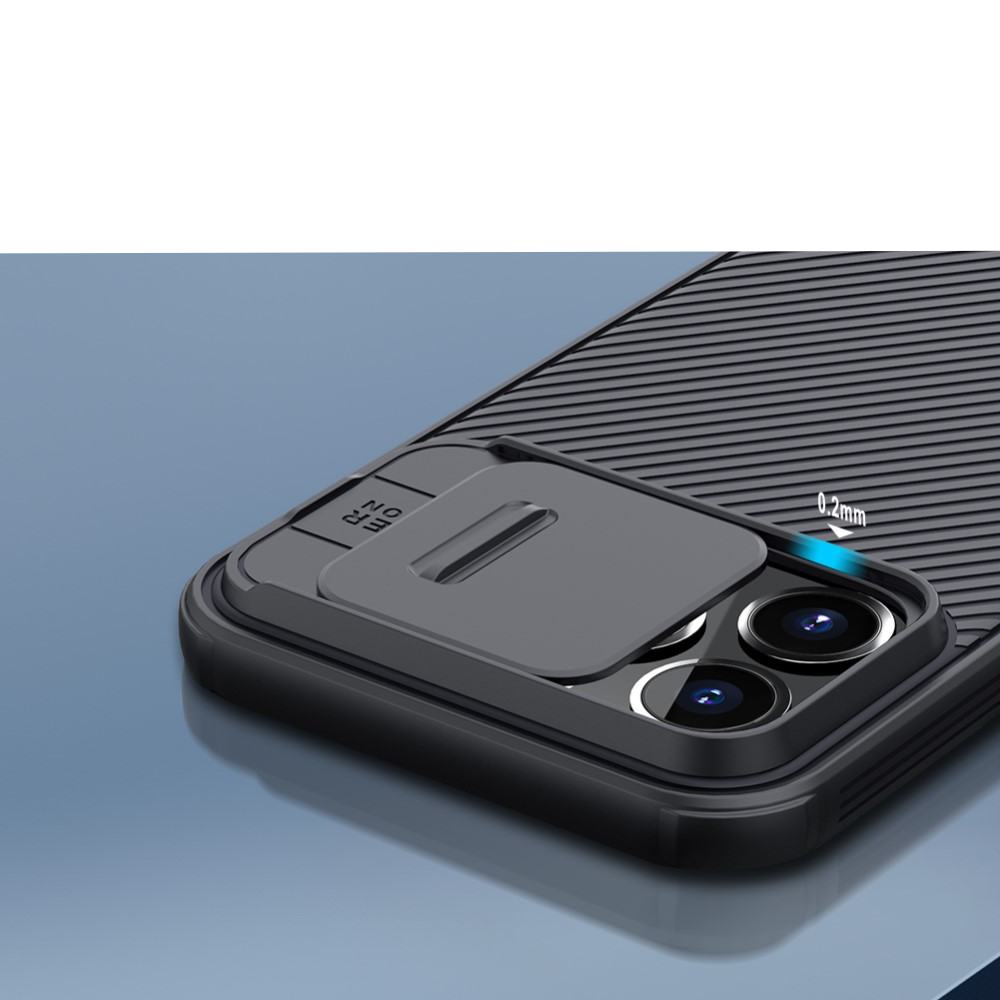 iPhone 13 Pro Schutz Hülle Cam-Slider Kameraschutz - Schwarz