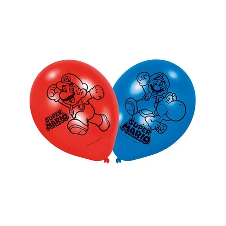 amscan Super Mario™ Party Luftballons, 6 Stück