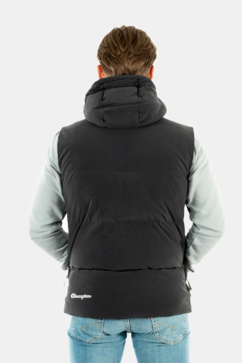 gilets ss manche champion hooded full zip noir
