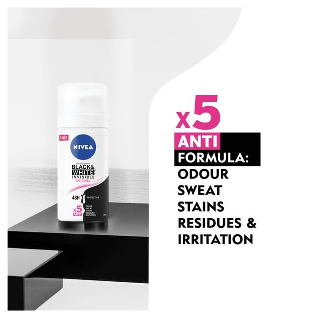 NIVEA Black & White Invisible Deodorant Spray Mini 35 ML