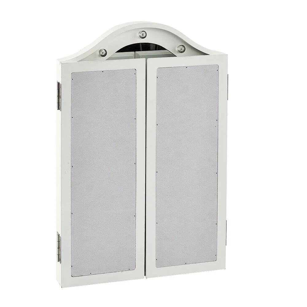 Miroir tryptique à LED rectangulaire à poser blanc