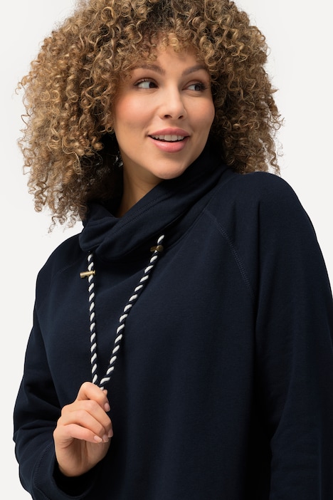 Sweatkleid, Stehkragen, Langarm, Taschen