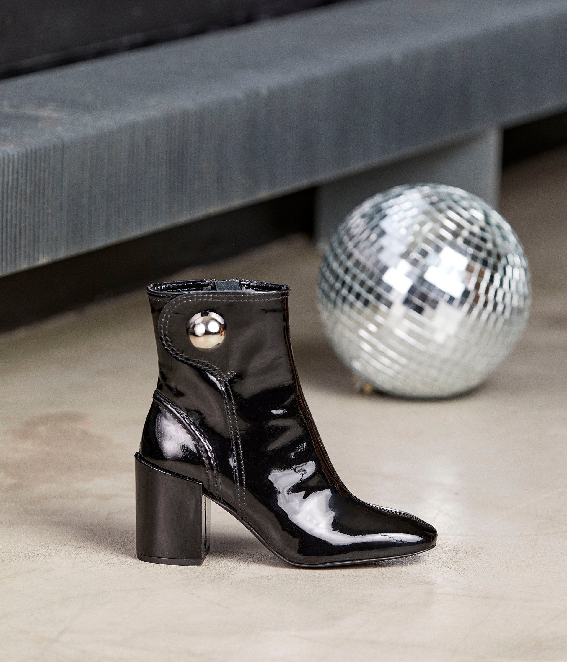 Boots cuir noir Opal