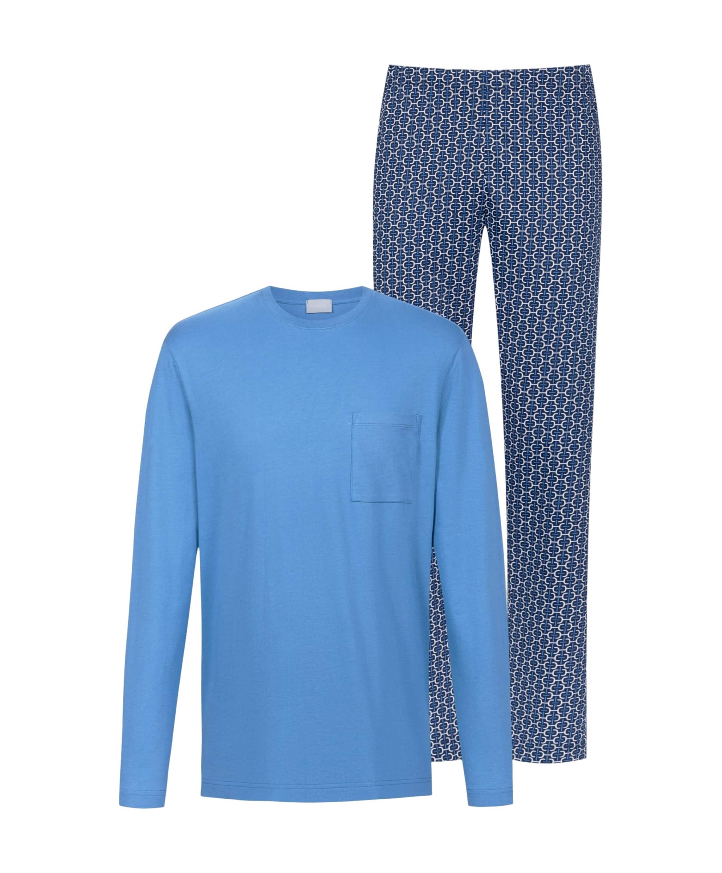 Mey Heren pyjamaset blauw