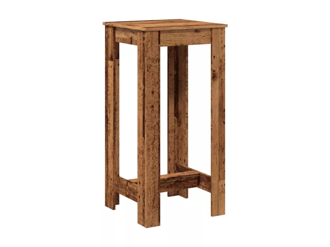 Table de bar vieux bois 51x50x103,5 cm bois d'ingénierie