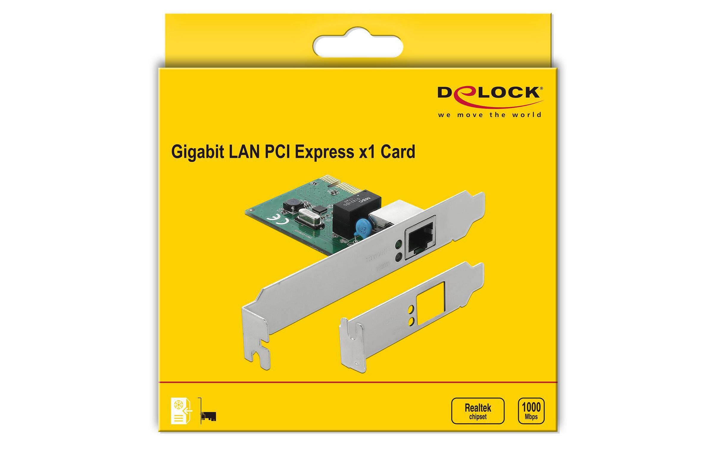 Netzwerkkarte PCI-Express x1, 1x GE LAN1 Port