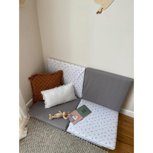 Tapis de motricité XL imprimé lapin - CANDIDE