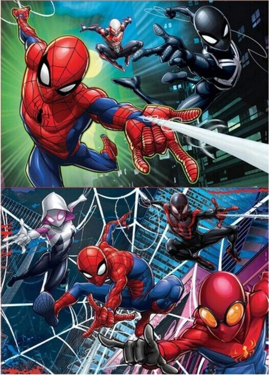 Spider-Man - Puslespil Til Børn - 2X100 Brikker - Educa