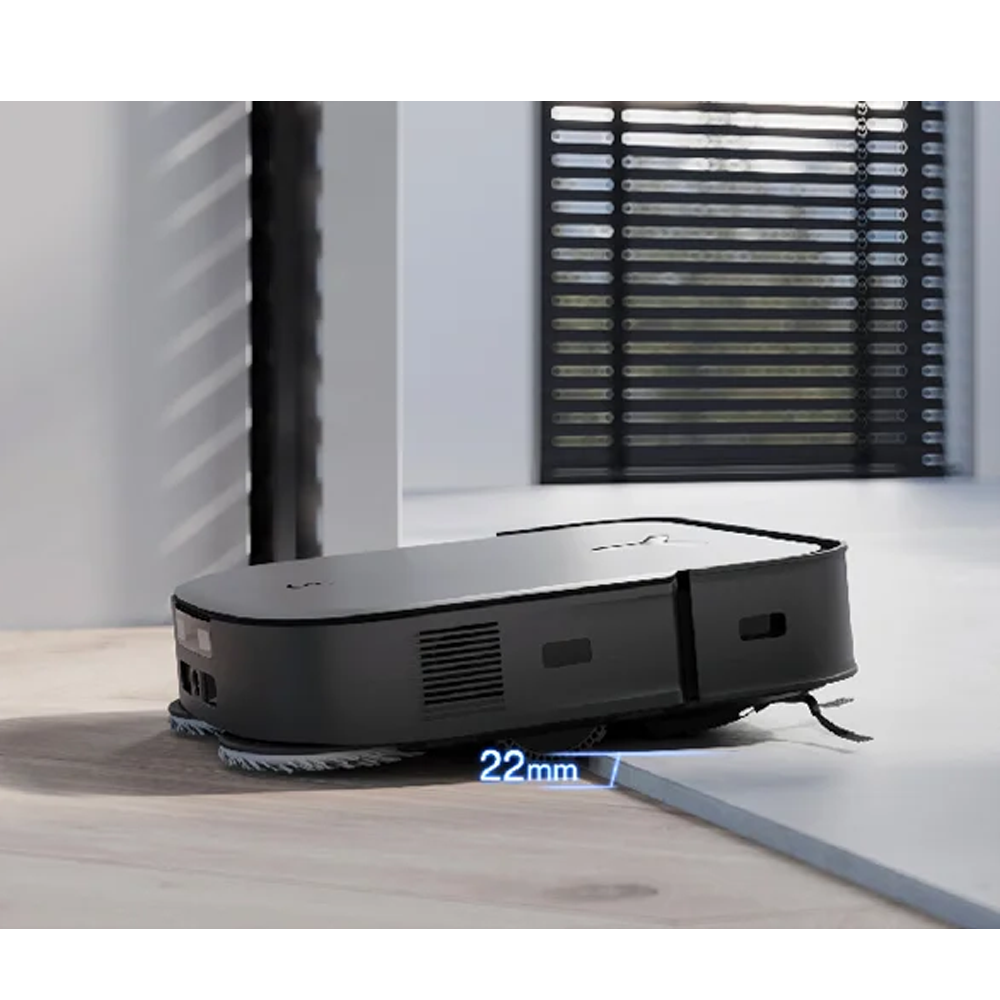 Deebot X2 Combo Staubsaug-Roboter Kabelloser Hand Staubsauger Nass / Trocken Bodenreinigung mit Reinigungsstation (DEX86) - Schwarz