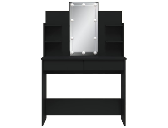 VIDAXL - Coiffeuse avec lumières led noir 96x40x142 cm