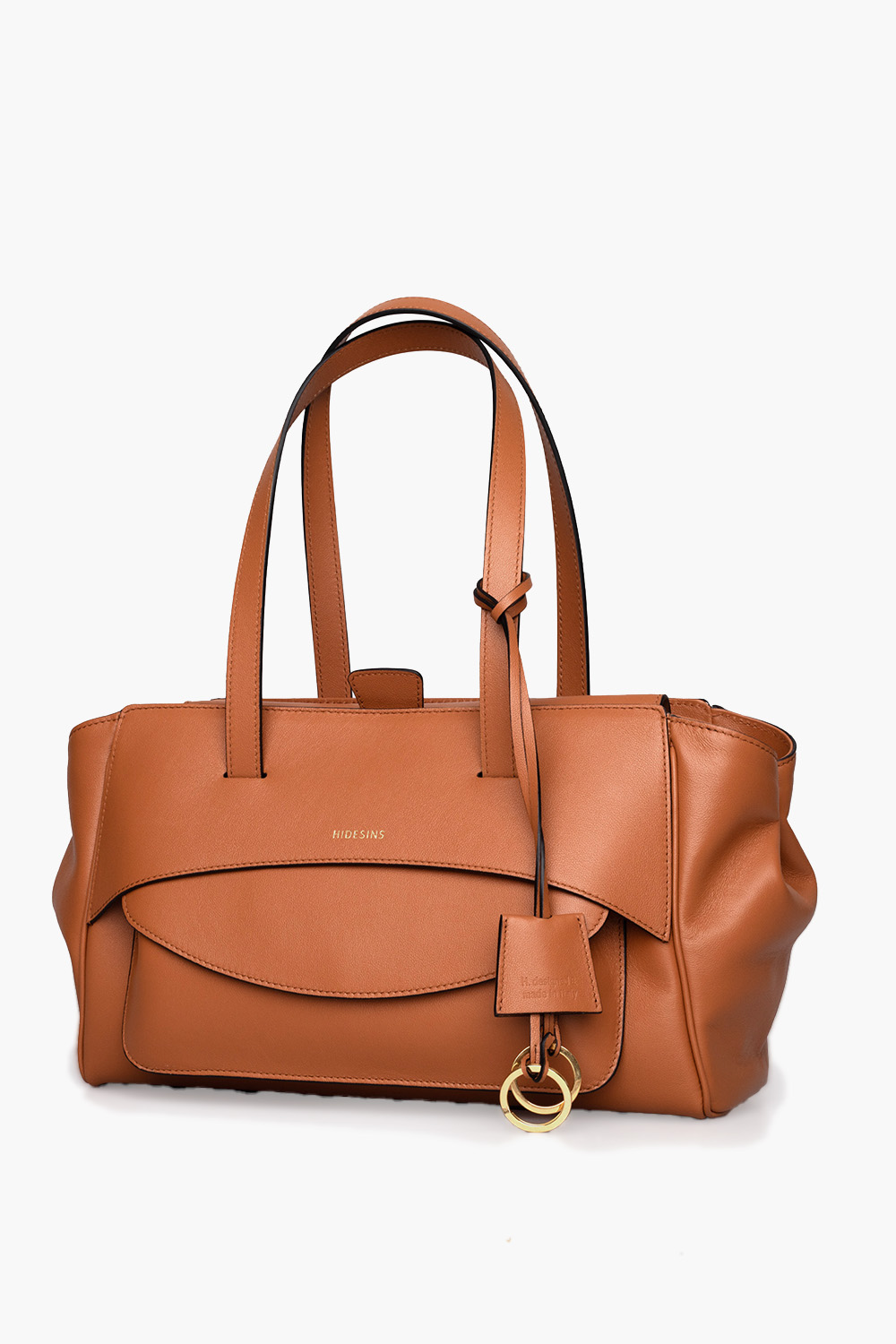 Basset leather shoulder bag