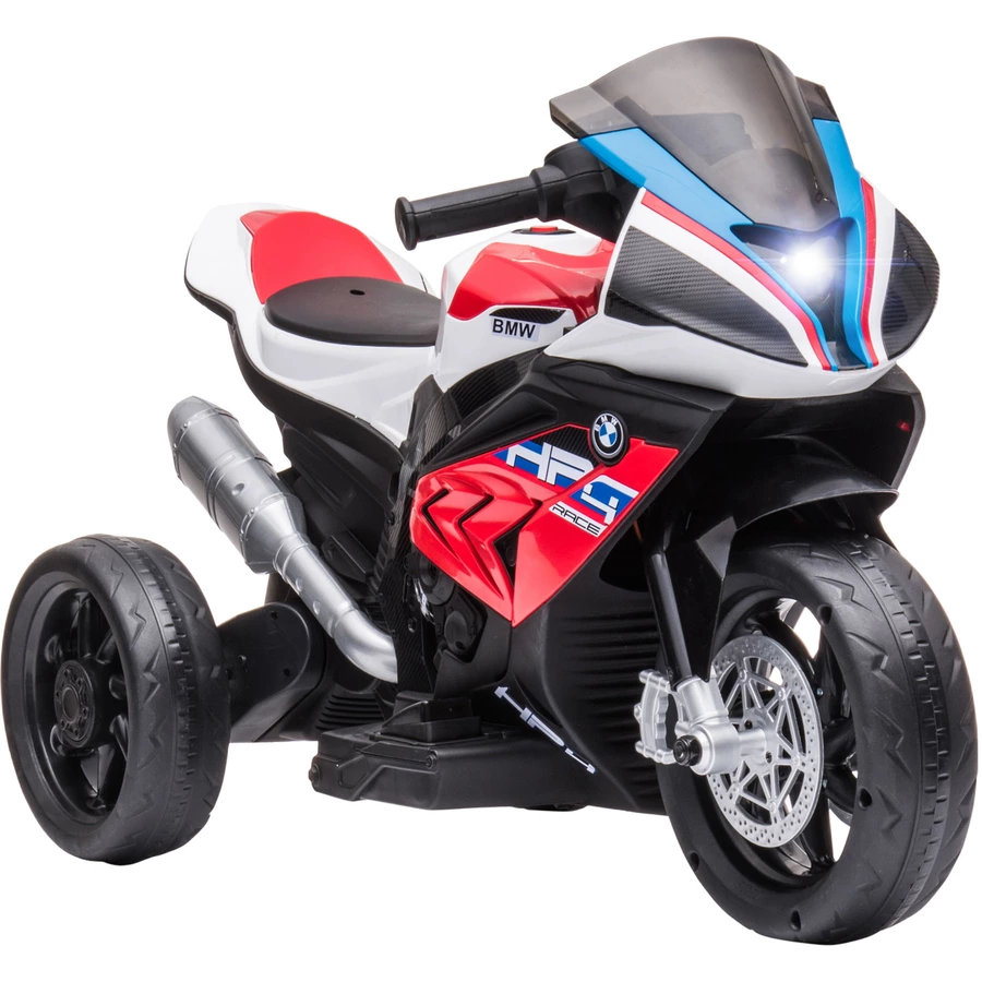 HOMCOM Kinder Elektromotorrad mit 3 Musikmodi rot