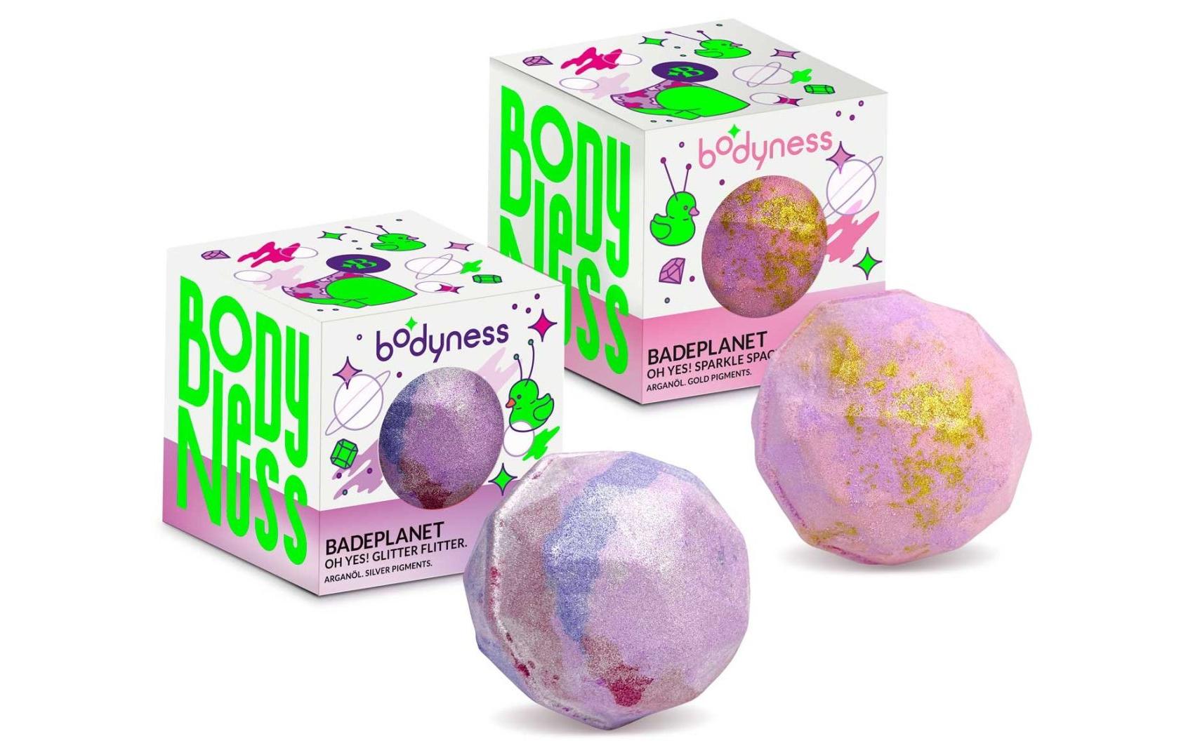 Bodyness Bade Planet 1 Stück, assortiertBadebombe sorgt für ein luxuriöses Badeerlebnis