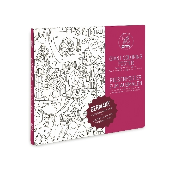 OMY Giant Poster - Giant Coloring Poster 70 x 100, Deutschland