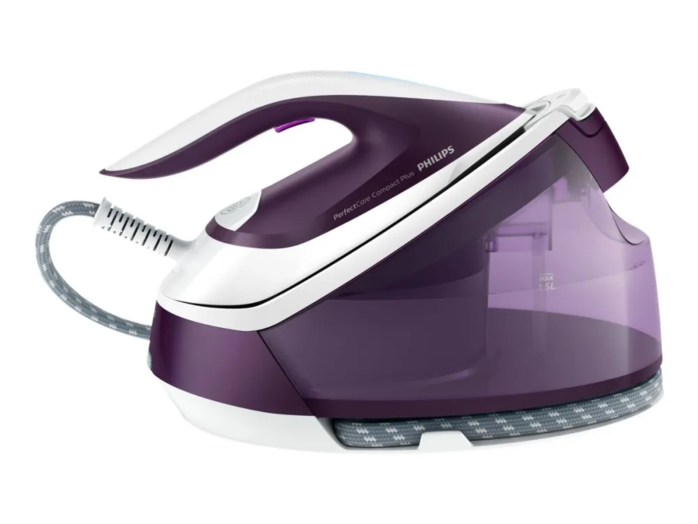 Philips PerfectCare Compact Plus GC7933 - Dampstrygejern med automatisk afbrydelse - såleplade: SteamGlide Plus - 2400 W - magisk lilla