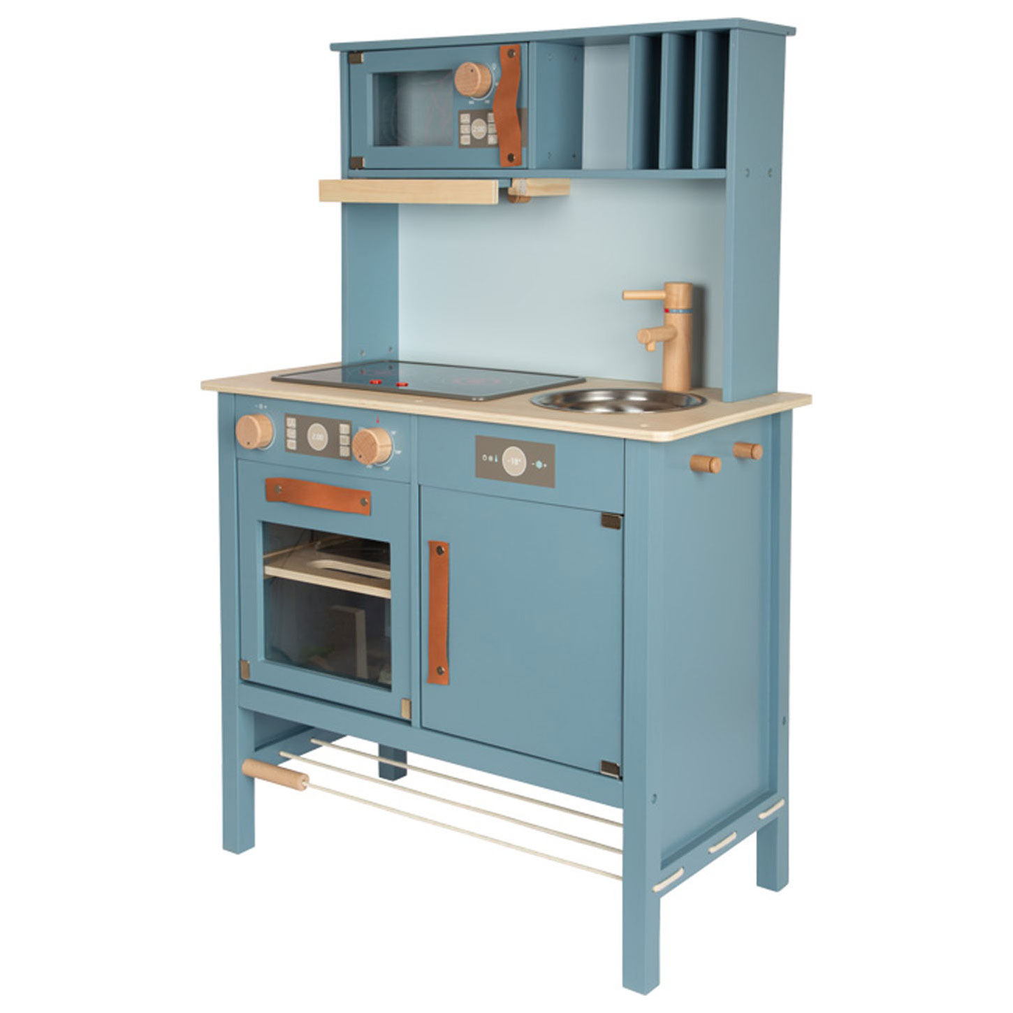 Small Foot-Houten Kinderkeuken Blauw, 7dlg.