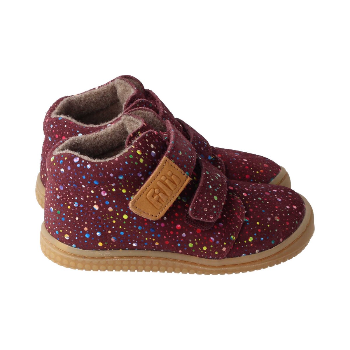 WL4213-F6 mult.berry FOXY velours fleece velcro Weite/W