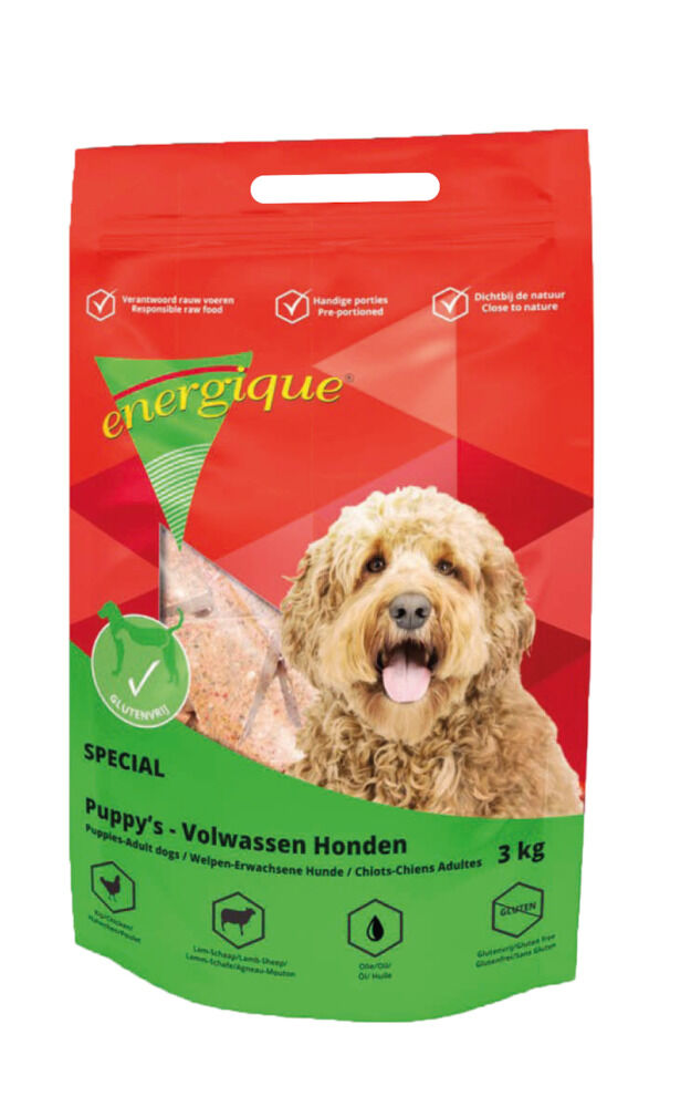 Energique Special - Vers Vlees - Hondenvoer - 3 Kilogram - lam, rijst, kip
