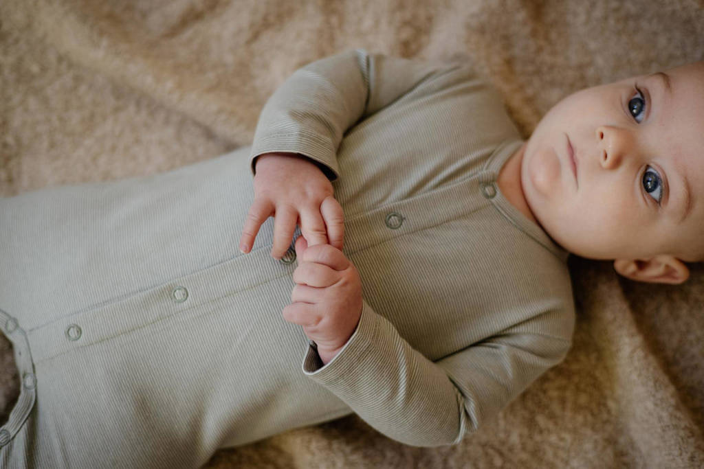 LEVV baby gestreept boxpak LNOELNOS van katoen zachtgroen