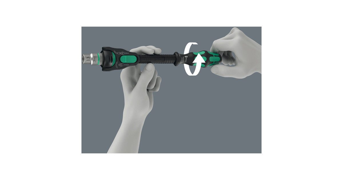 Wera8000 C Black Edition Zyklop Speed ratel met 1/2