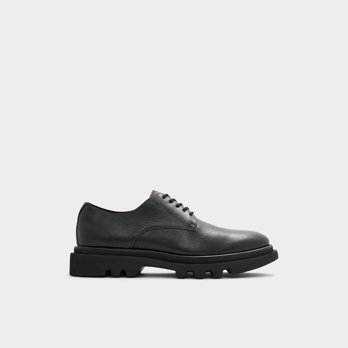 Sergei Black Leather Grainy Men Dress Shoes