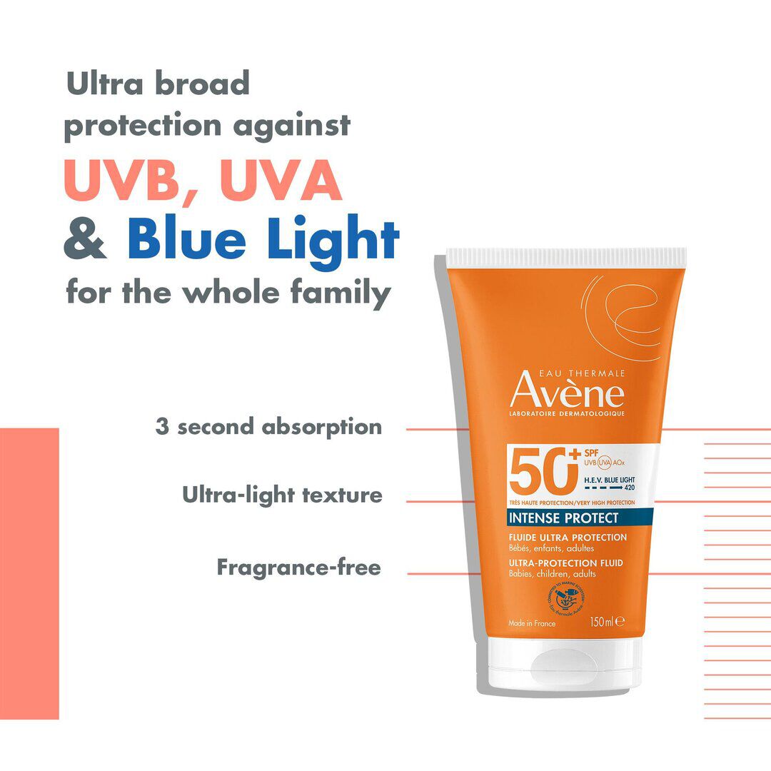 AVENE  Protetor Solar Fluido Intense Protect SPF 50+ - 150ml