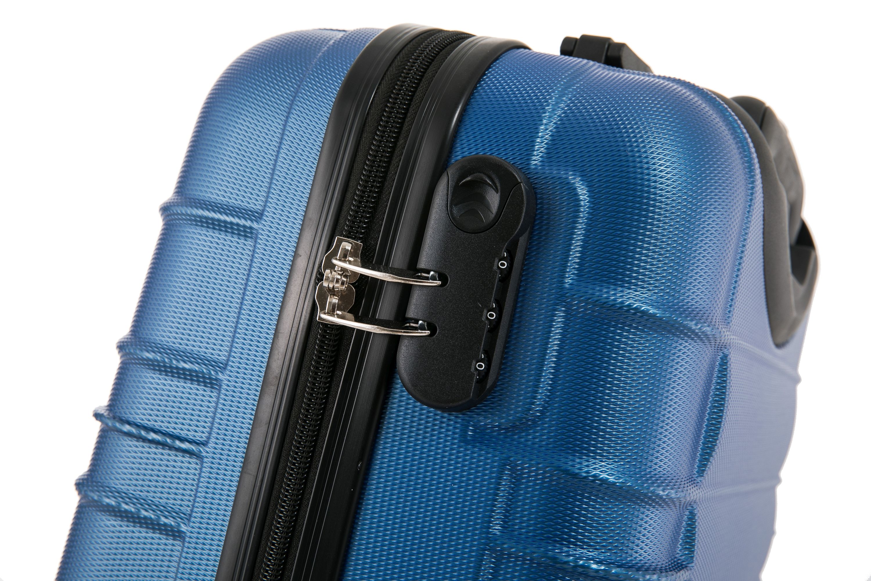 Reisekoffer Hartschalenkoffer AVA 5er Set blau