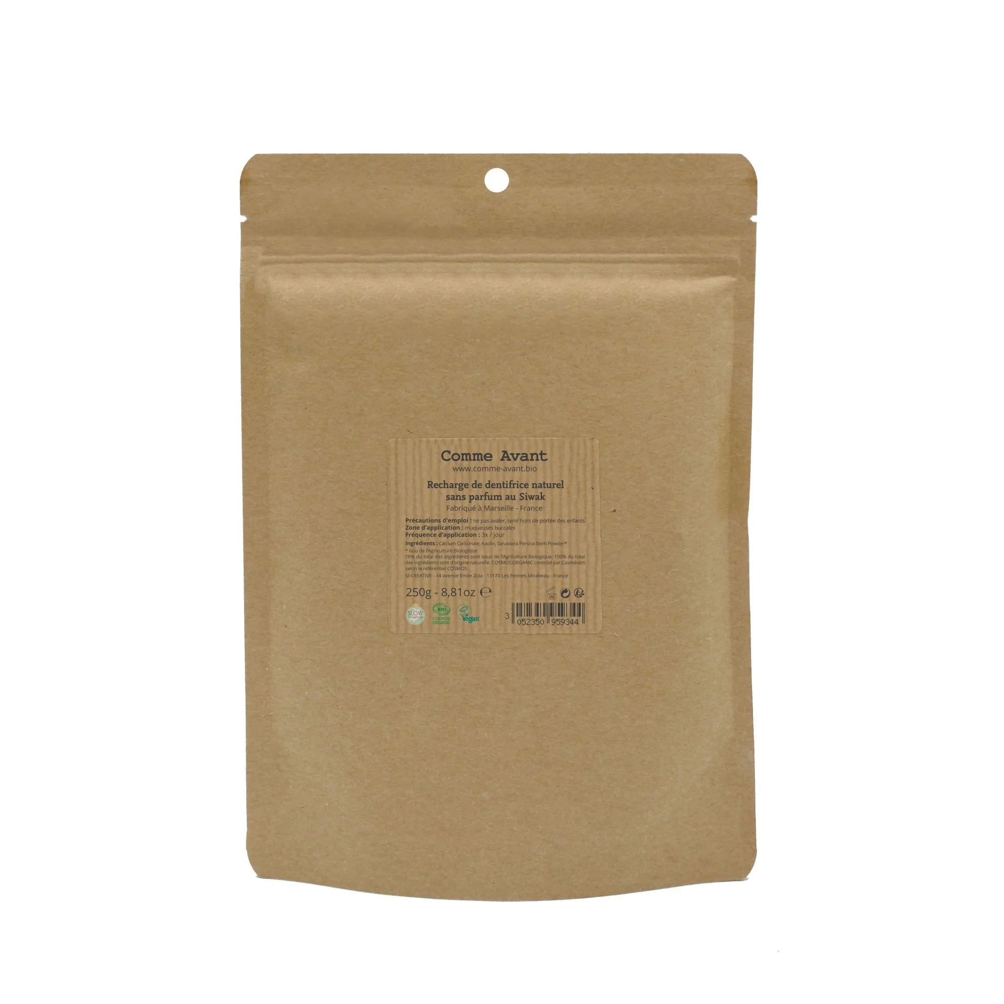Dentifrice en poudre au siwak - Version 1 - 1 dentifrice - 45g / Mentholé