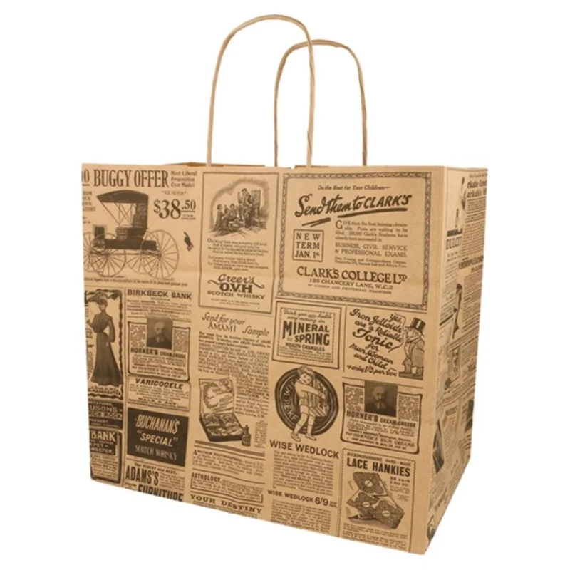 GDP - Sacs cabas en papier kraft avec anses - x250