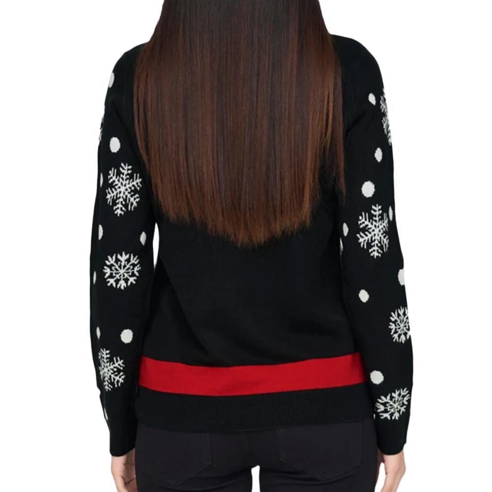 JDY Pull de Noël Noir Femme JDY Lucia