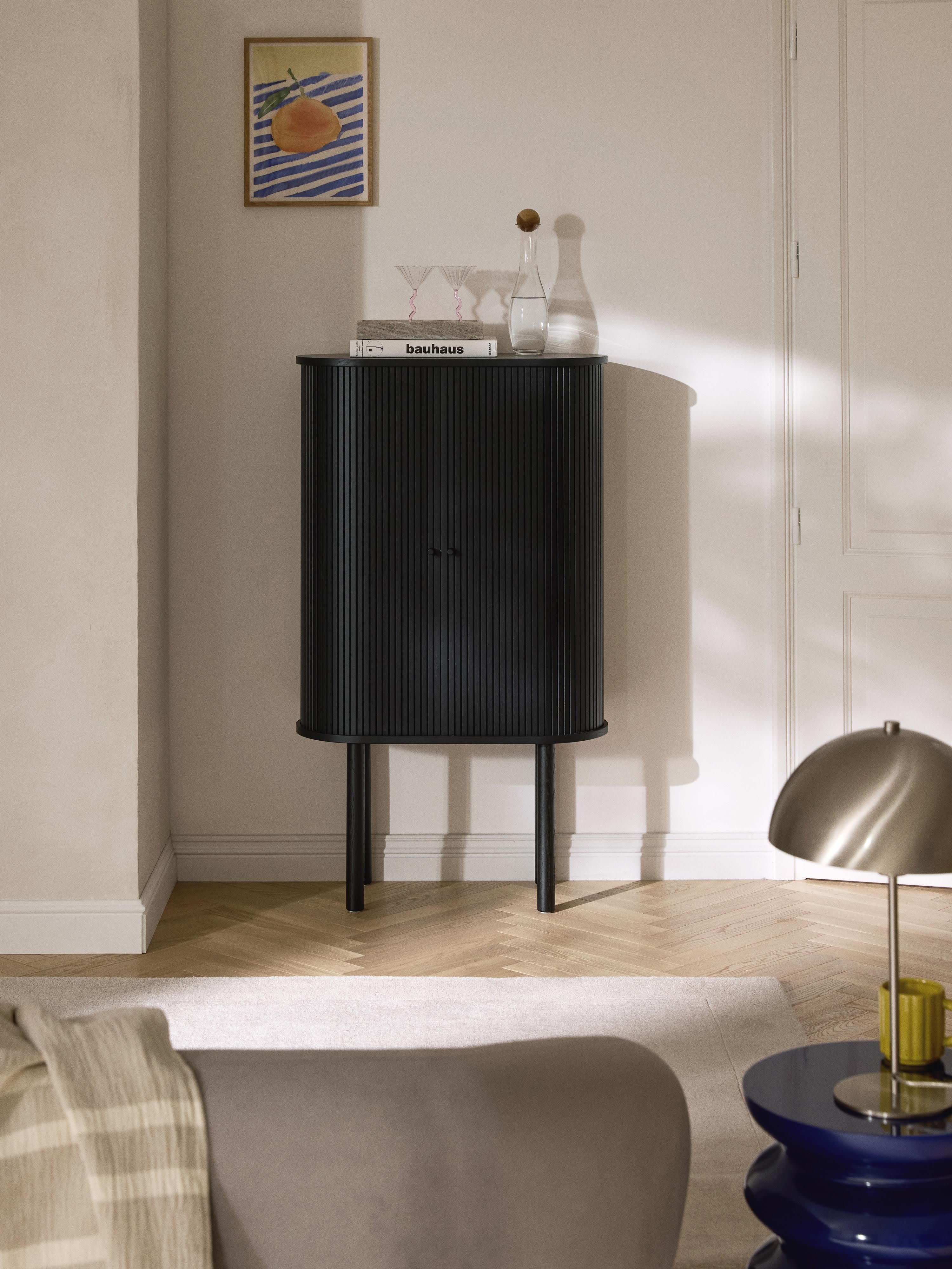 Highboard Calary met geribde voorzijde